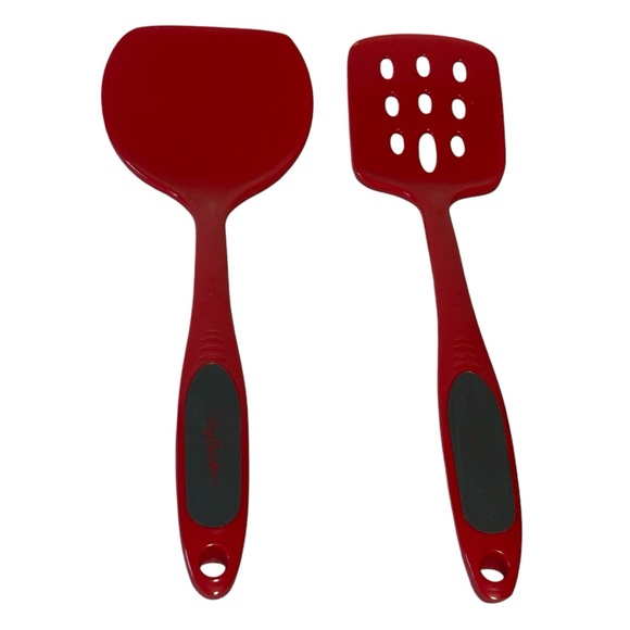 Betty Crocker 5 Pc Set Kitchen utensils spatula’s salad tongs  basting brush - Picture 3 of 15